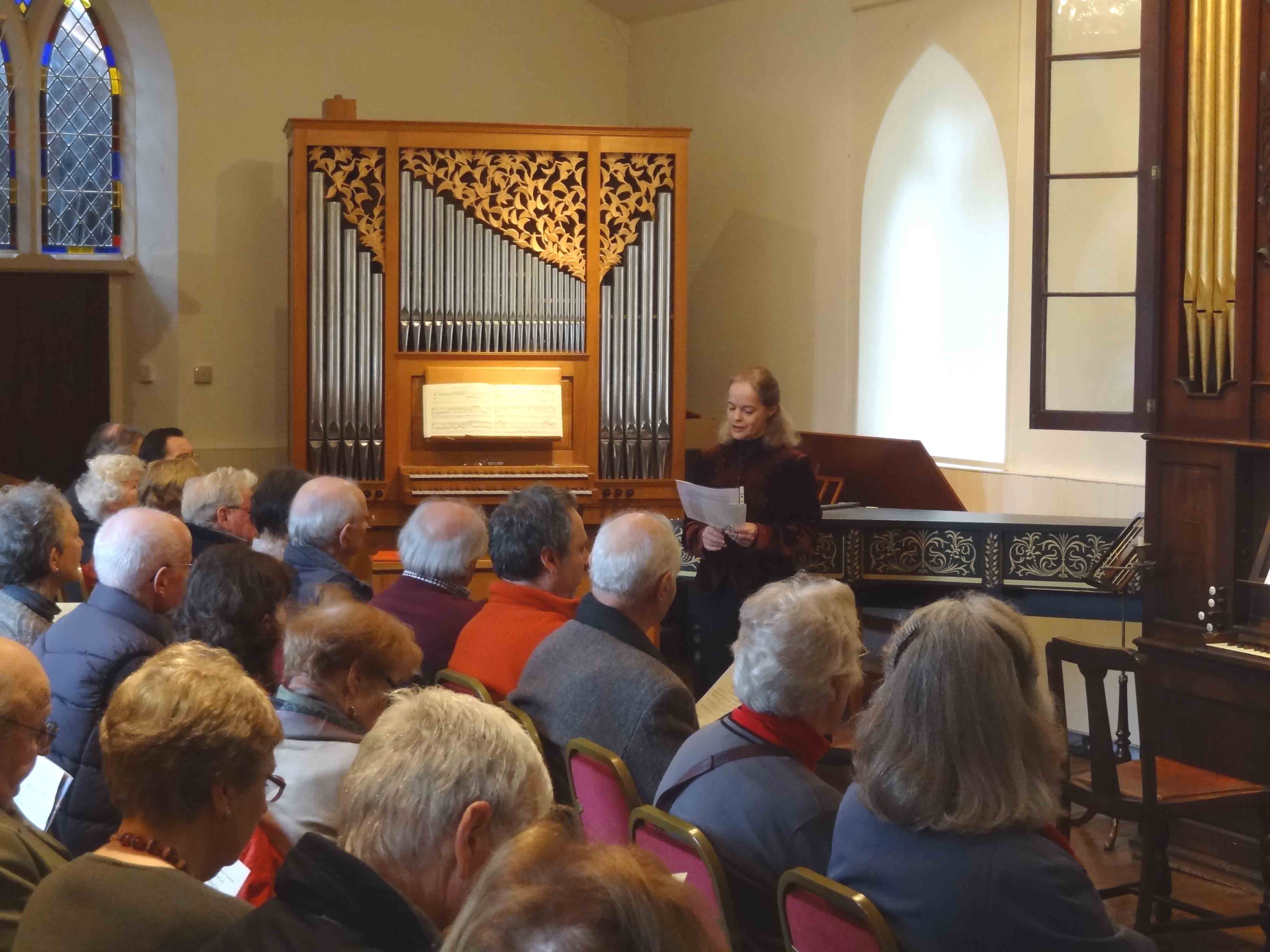 Image showing some instruments and the audience at a concert in January 2014